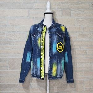 NWT Mario Morato Denim Truckers Jacket Couture Streetwear